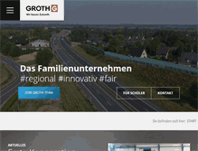 Tablet Screenshot of groth-gruppe.de